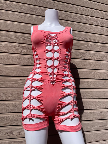 Rosequartz Short Flowsuit (READY TO SHIP)