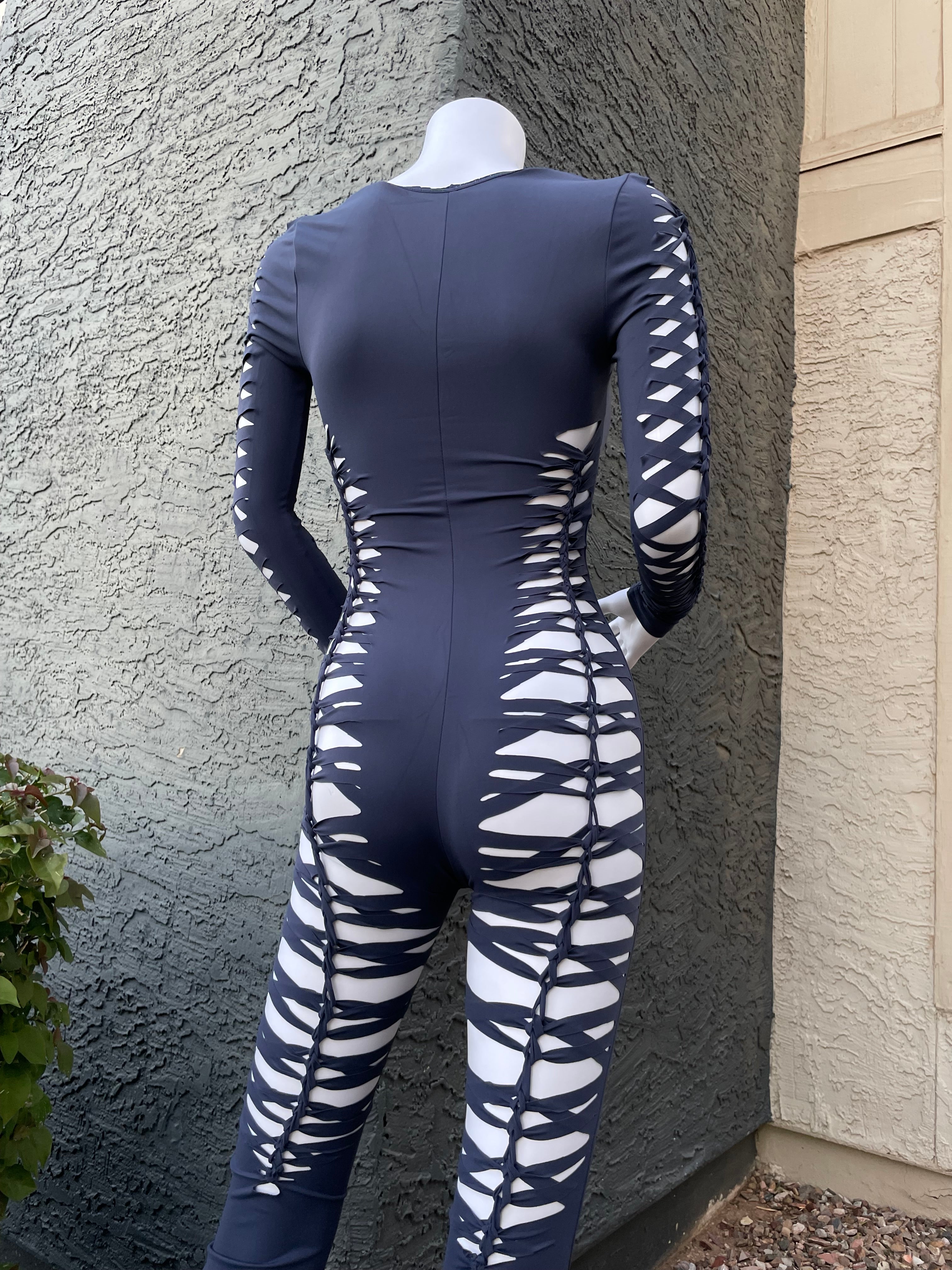 Navy Flared Flowsuit (MADE TO ORDER)