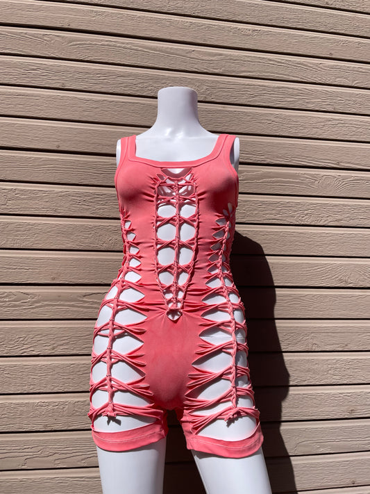 Rosequartz Short Flowsuit (READY TO SHIP)
