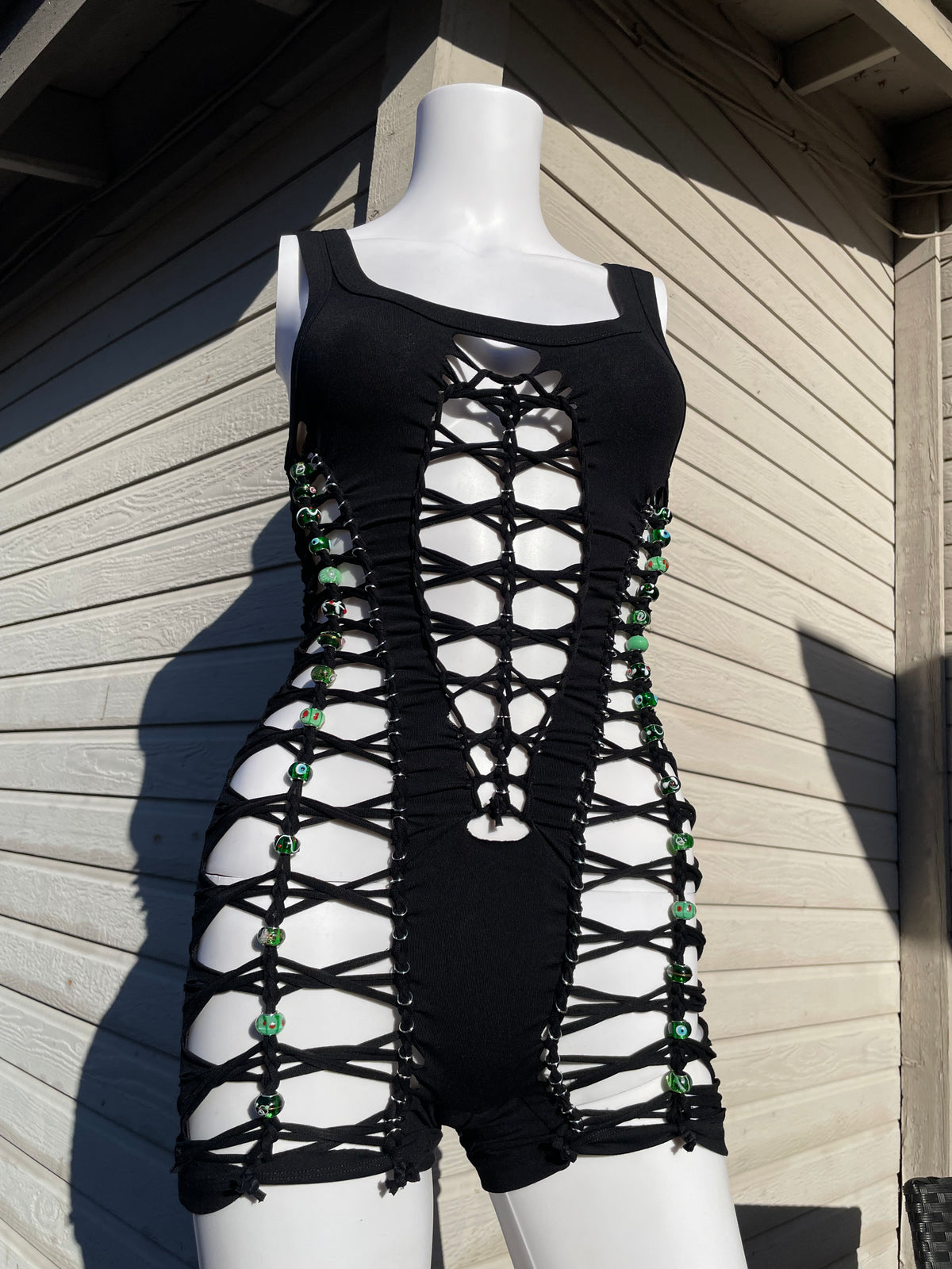 Glass Bead Short Flowsuit (MADE TO ORDER)
