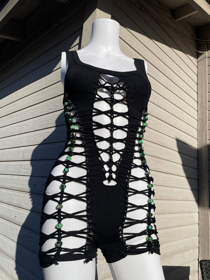 Glass Bead Short Flowsuit (MADE TO ORDER)