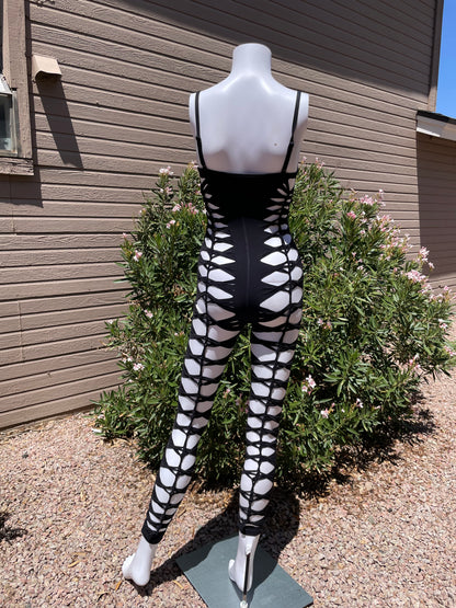 Black Sleeveless Flowsuit (MADE TO ORDER)