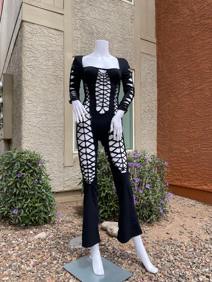 NEW Black Flared Flowsuit  (MADE TO ORDER)