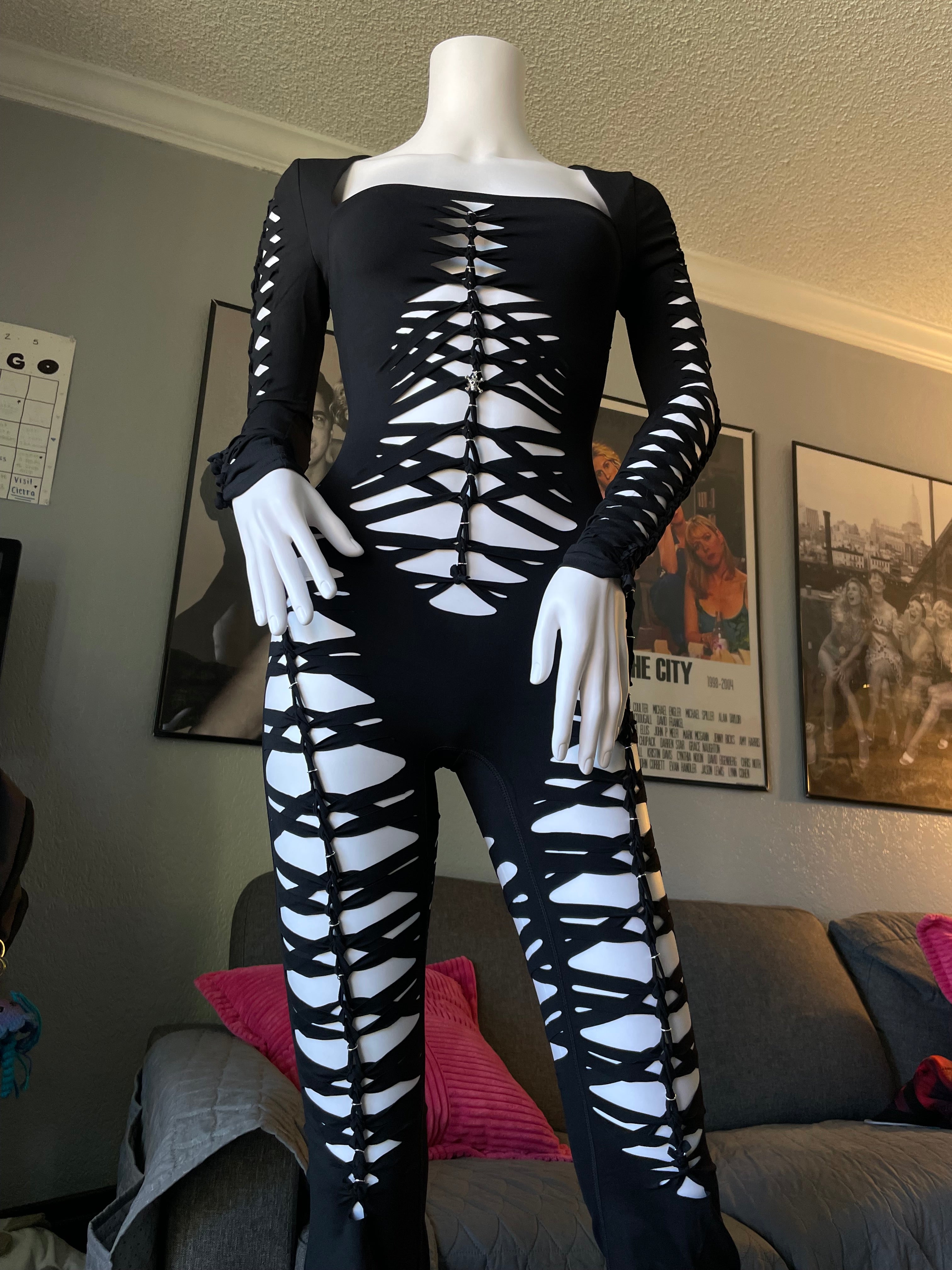 Black Flared Flowsuit (MADE TO ORDER)