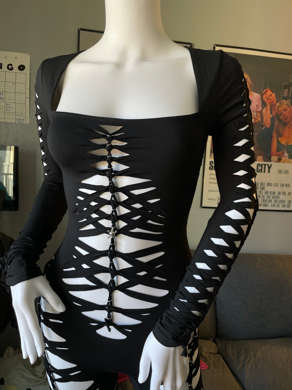 Black Flared Flowsuit (MADE TO ORDER)