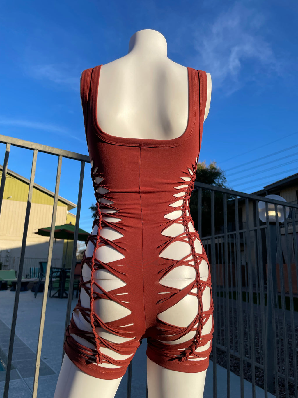 Brown Short Flowsuit (READY TO SHIP)