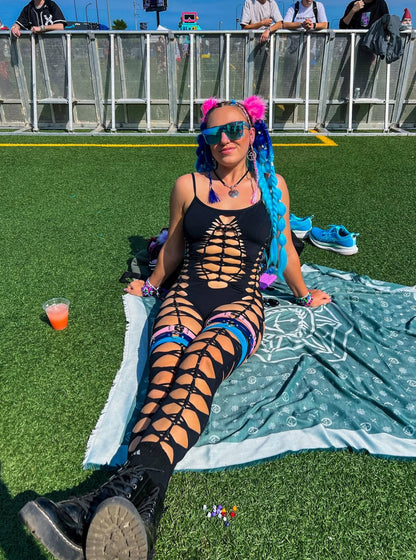 Black Sleeveless Flowsuit (MADE TO ORDER)