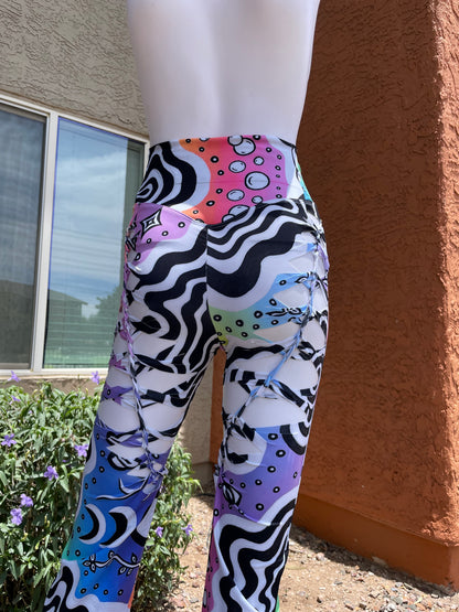 ‘Melt’ Slit-Weave Yoga Pants (MADE TO ORDER)