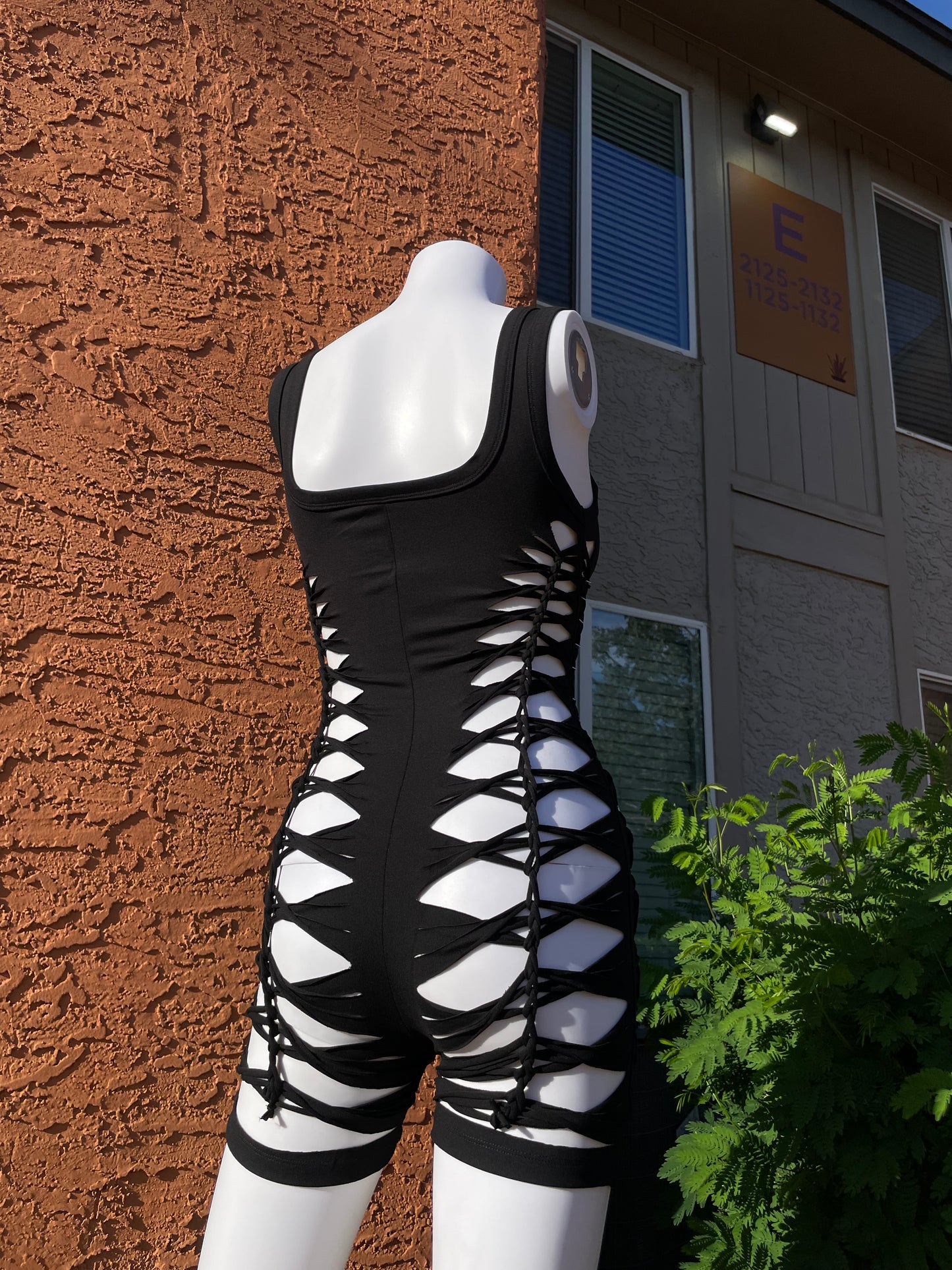 Black Short Flowsuit (MADE TO ORDER)