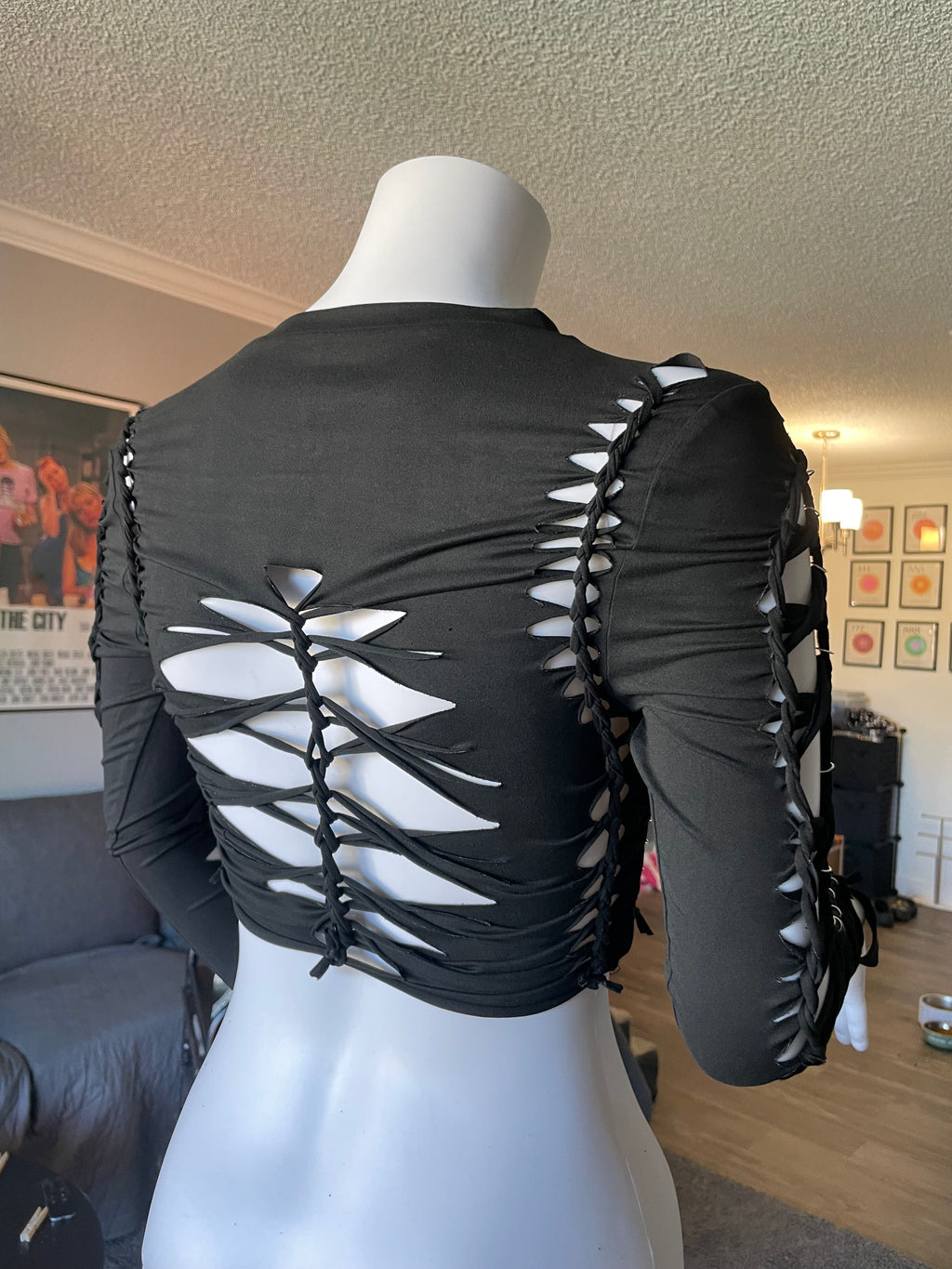 Black Long-Sleeve Top (MADE TO ORDER)