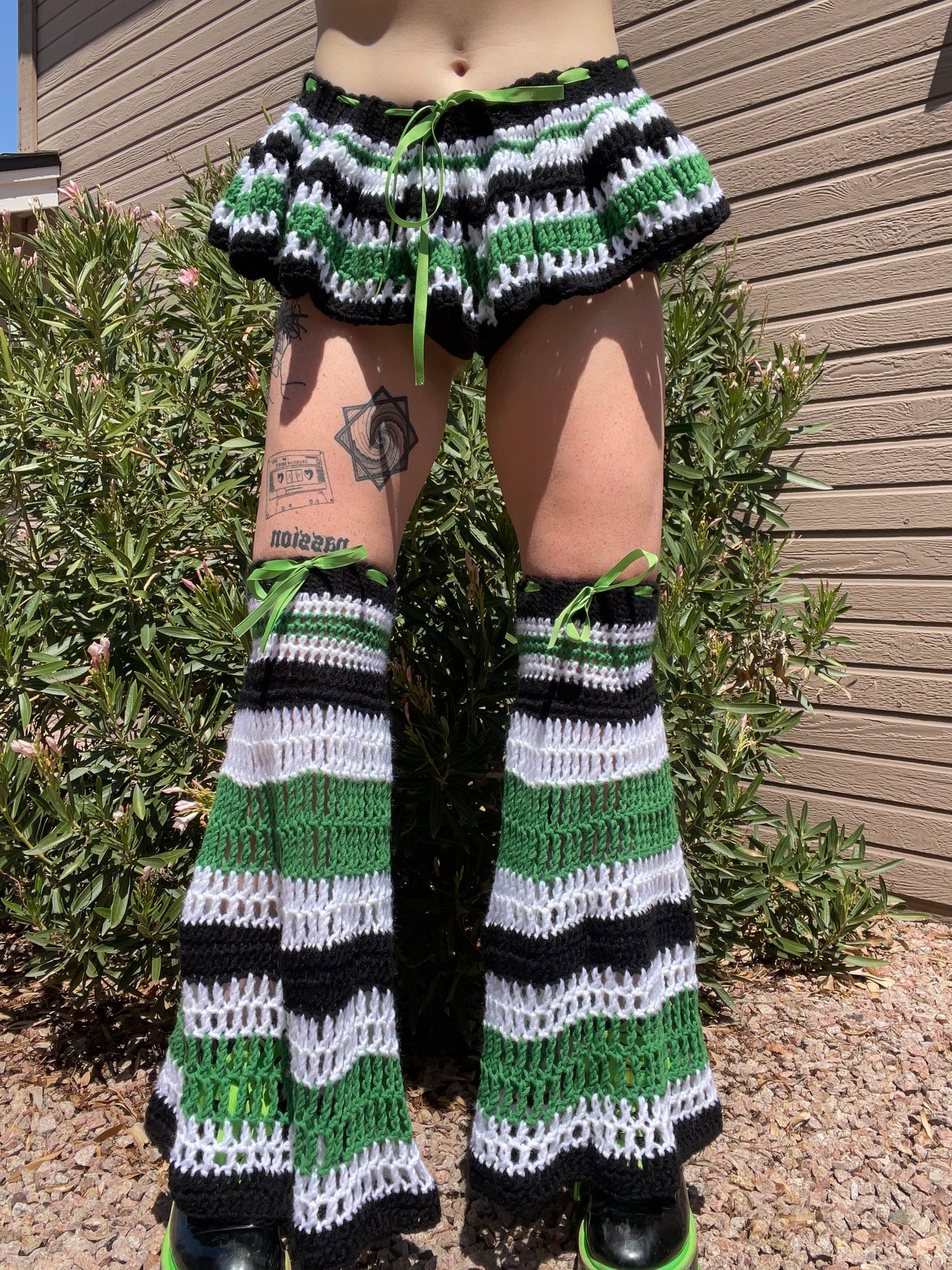 Green Crochet Set (READY TO SHIP)