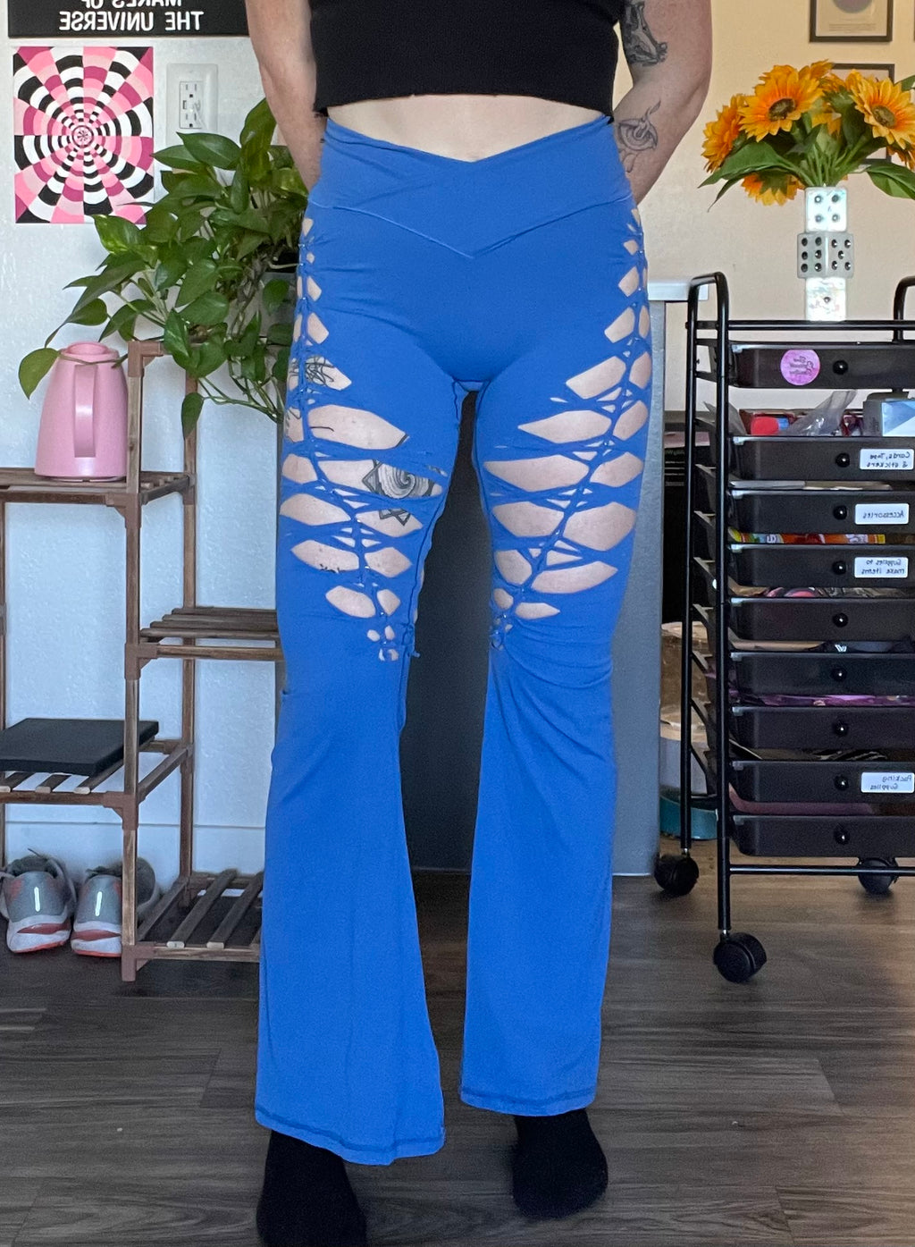 Blue Luna Flared Yoga Pants (MADE TO ORDER)