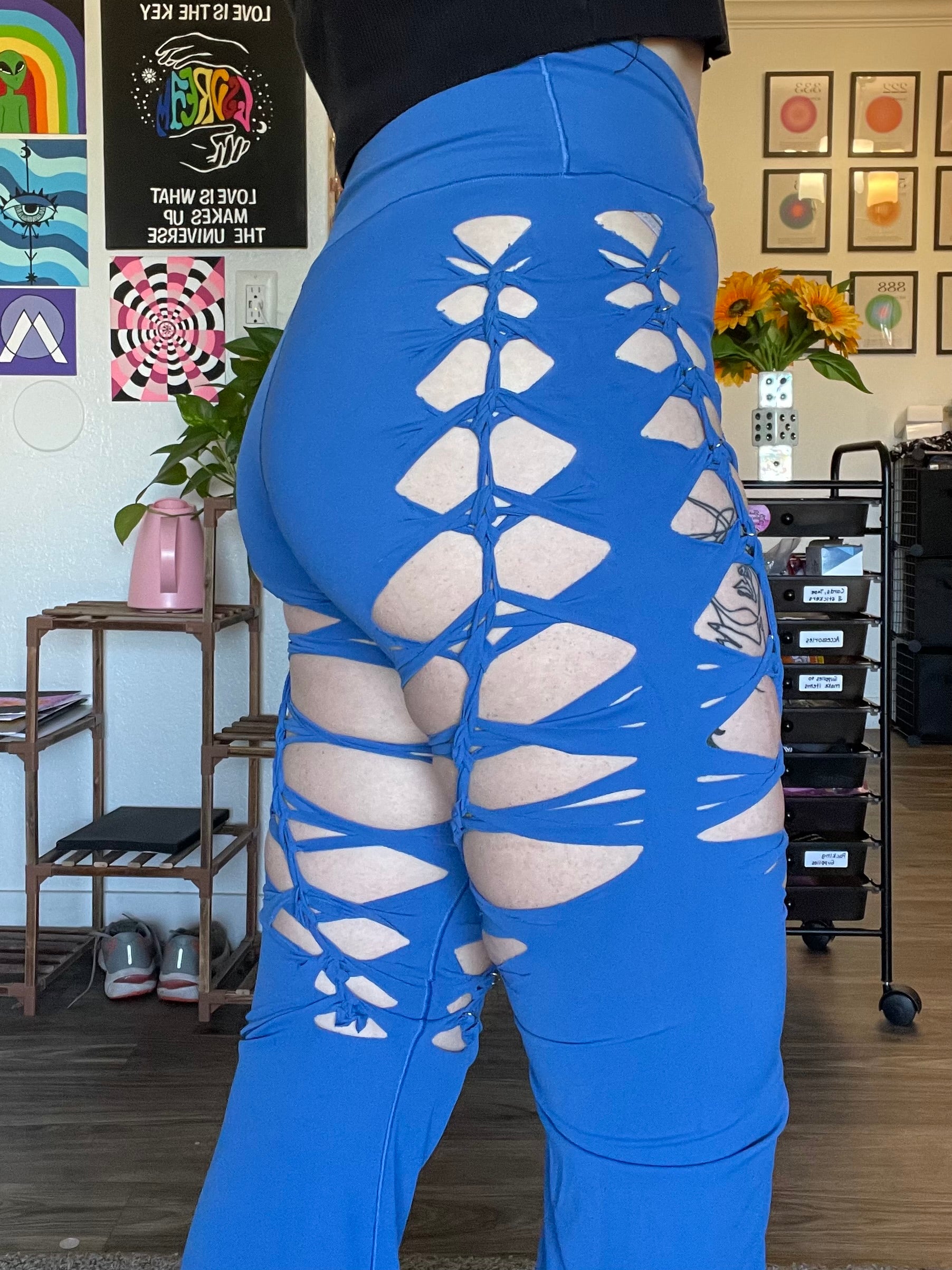 Blue Luna Flared Yoga Pants (MADE TO ORDER)