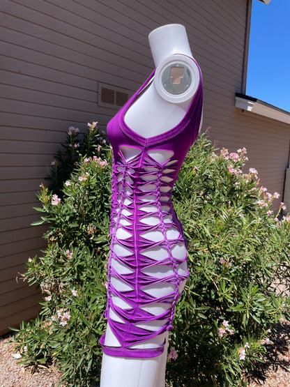 Purple Short Flowsuit (READY TO SHIP)