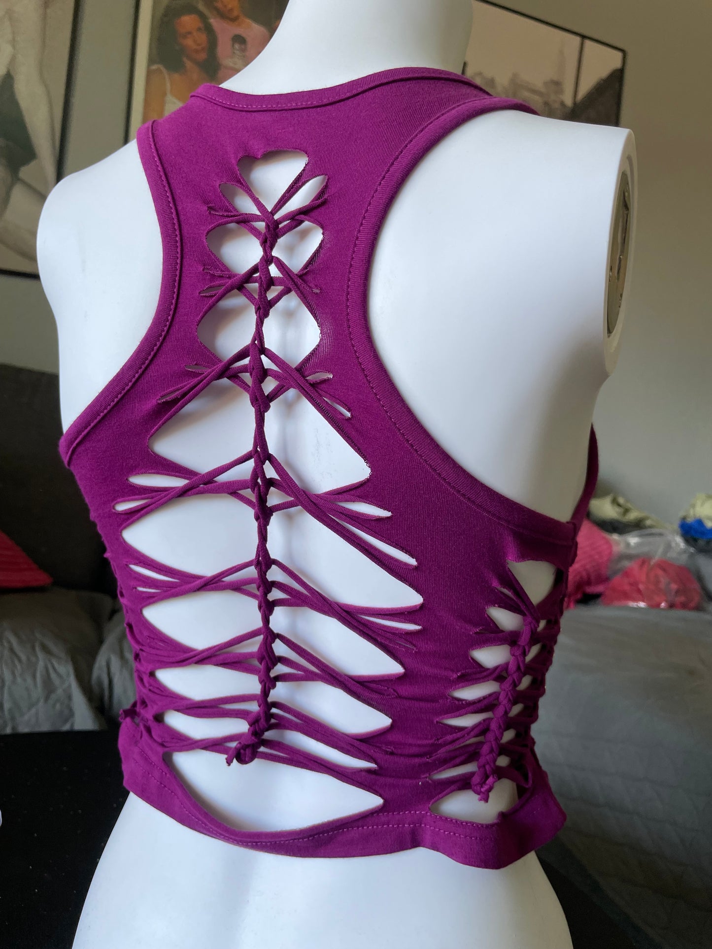 Purple Racerback Tank (READY TO SHIP)