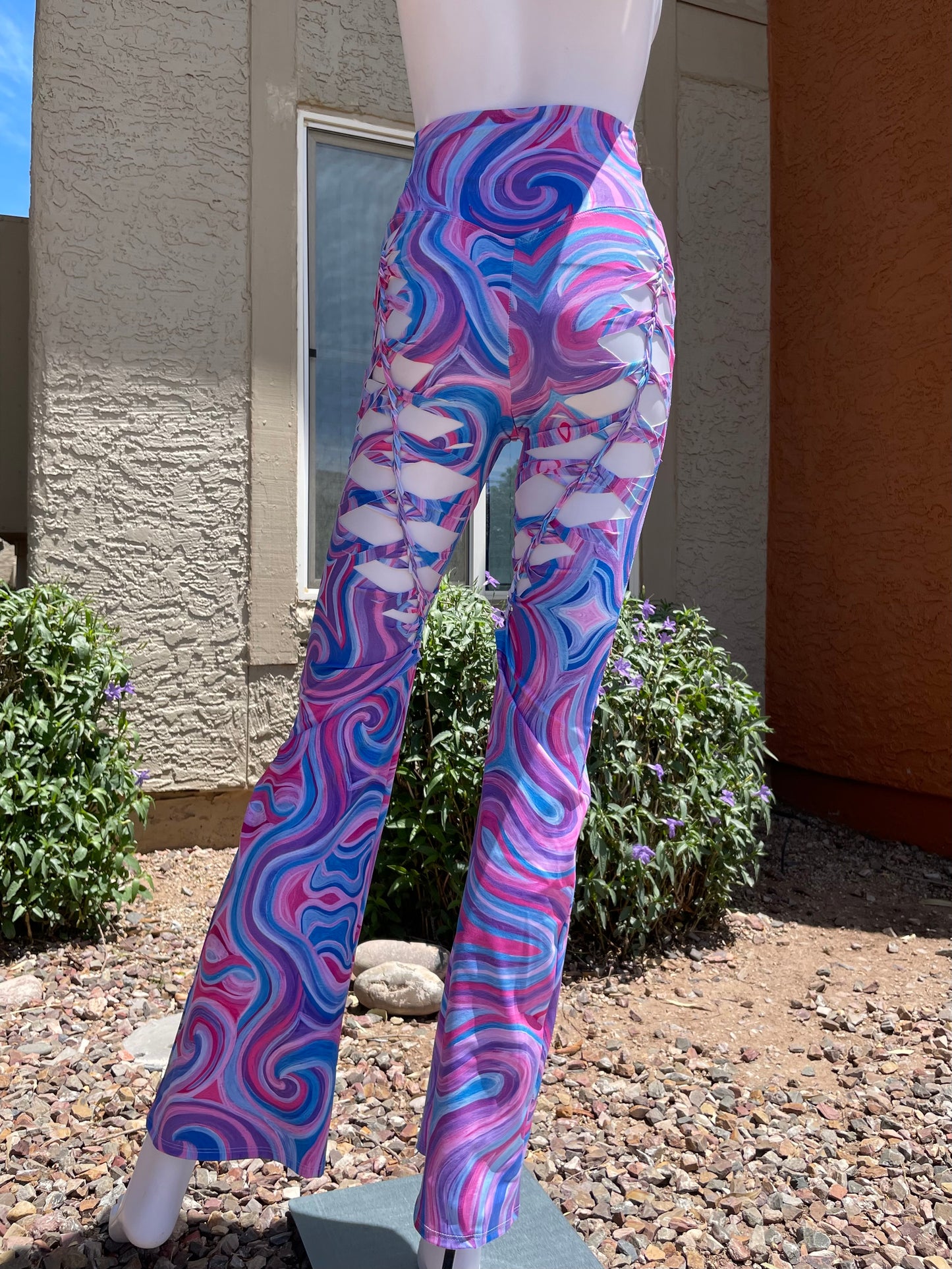 ‘Mystical’ Slit-Weave Yoga Pants (MADE TO ORDER)
