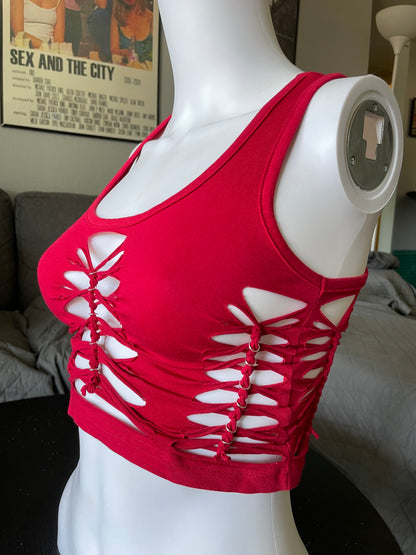 Red Racerback Tank (READY TO SHIP)