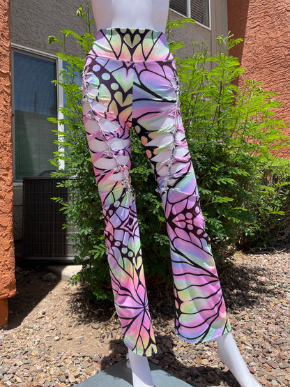 ‘Butterfly’ Slit-Weave Yoga Pants (MADE TO ORDER)