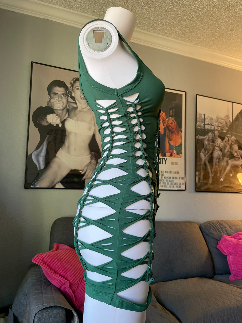 Green Short Flowsuit (READY TO SHIP)