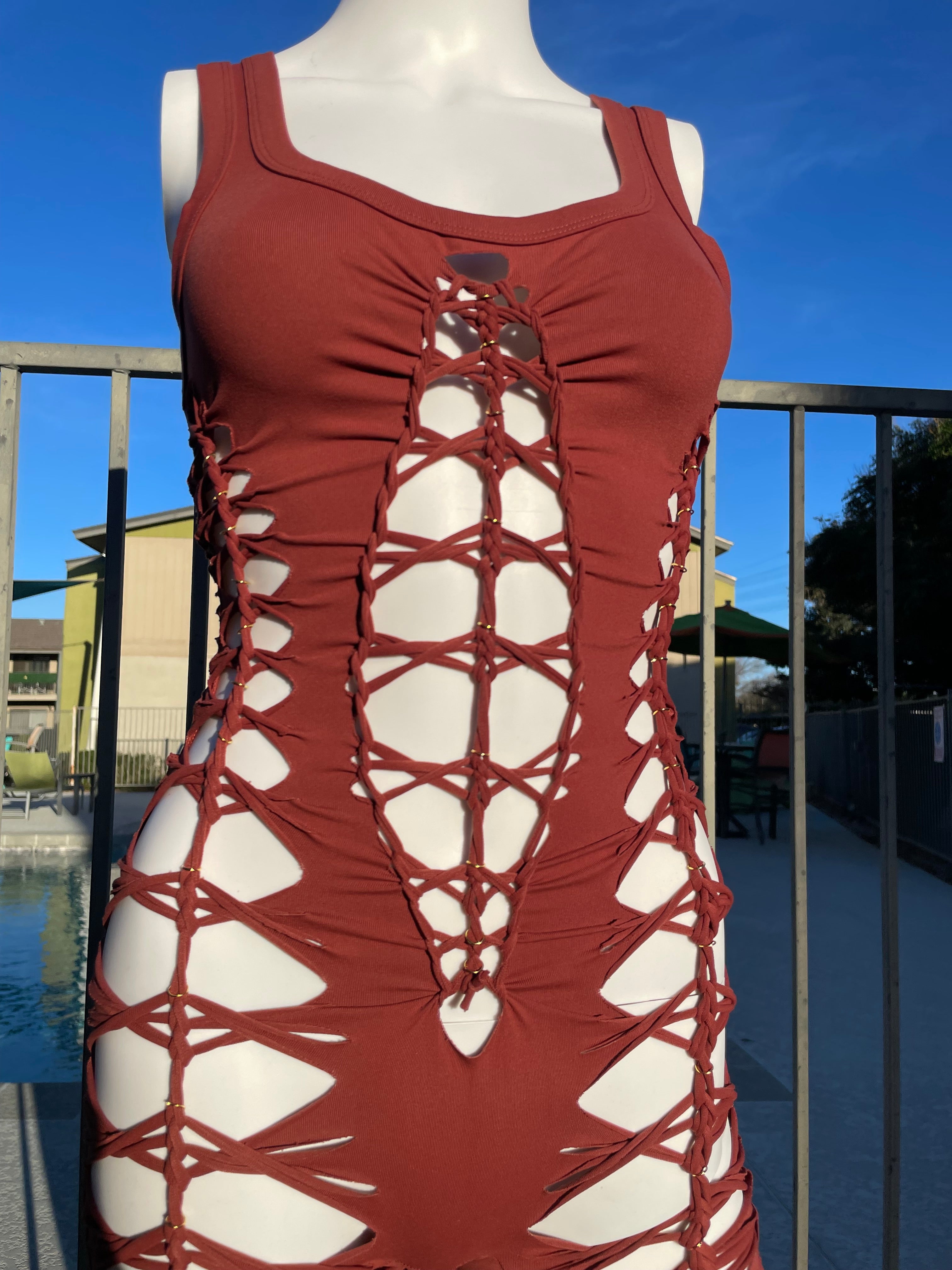 Brown Short Flowsuit (READY TO SHIP)