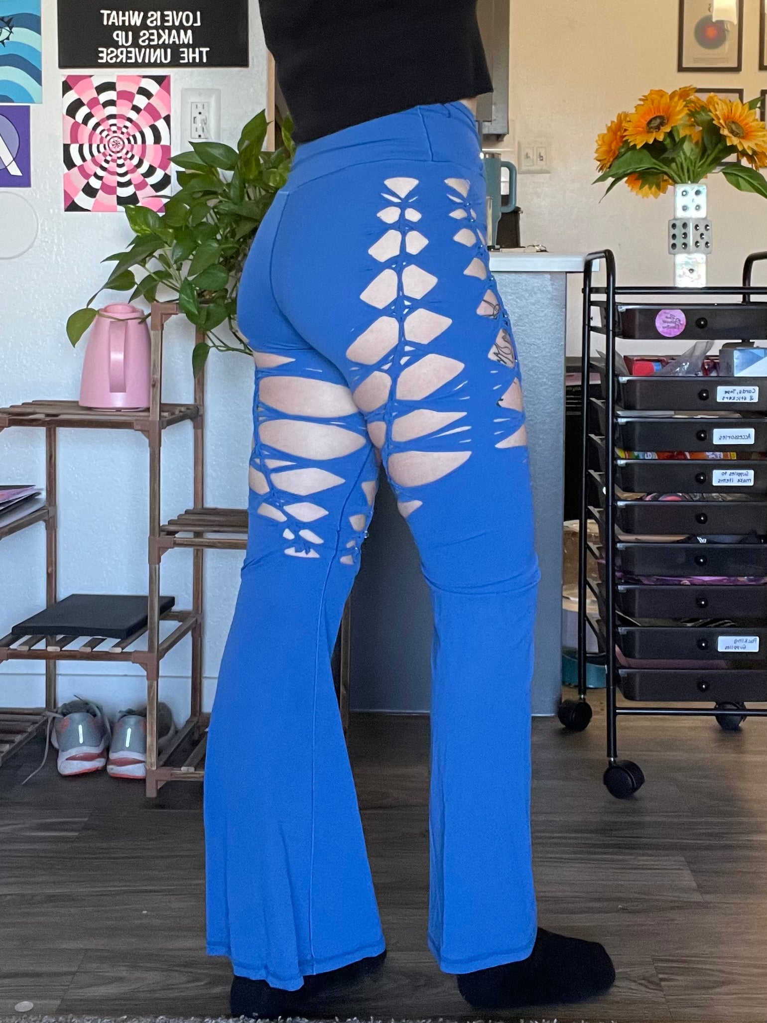 Blue Luna Flared Yoga Pants (MADE TO ORDER)