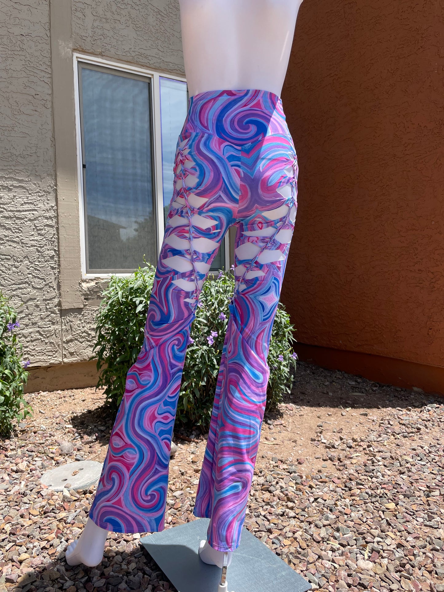 ‘Mystical’ Slit-Weave Yoga Pants (MADE TO ORDER)