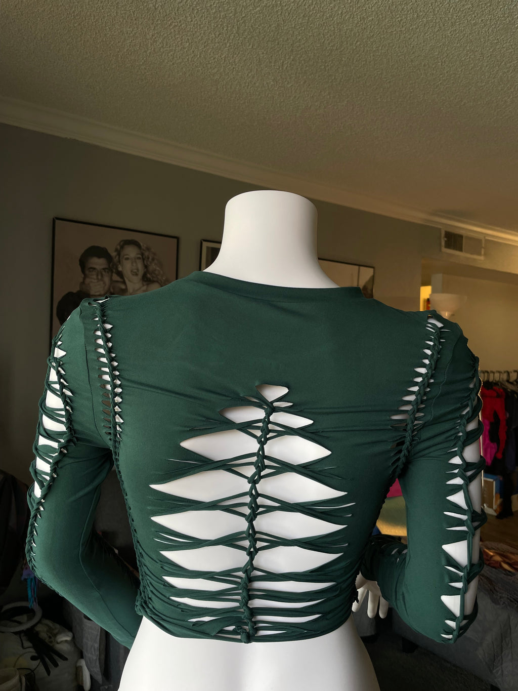 Forest Green Long-Sleeve Top (MADE TO ORDER)