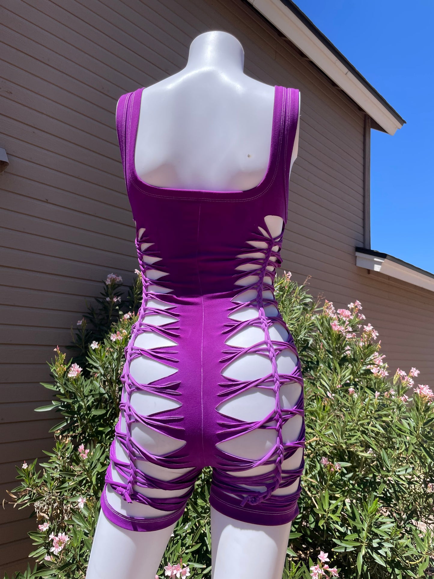Purple Short Flowsuit (READY TO SHIP)