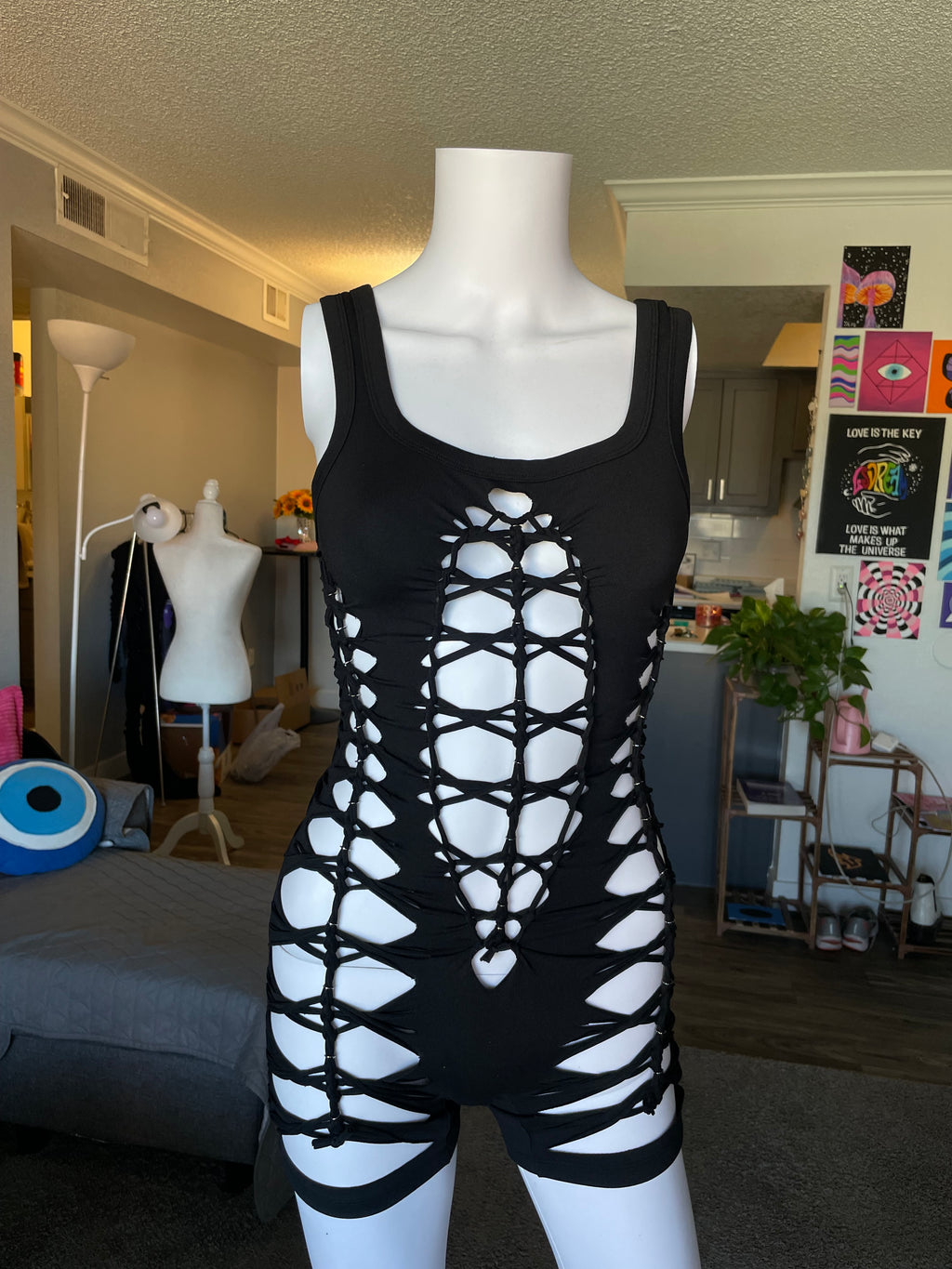 Black Short Flowsuit (MADE TO ORDER)