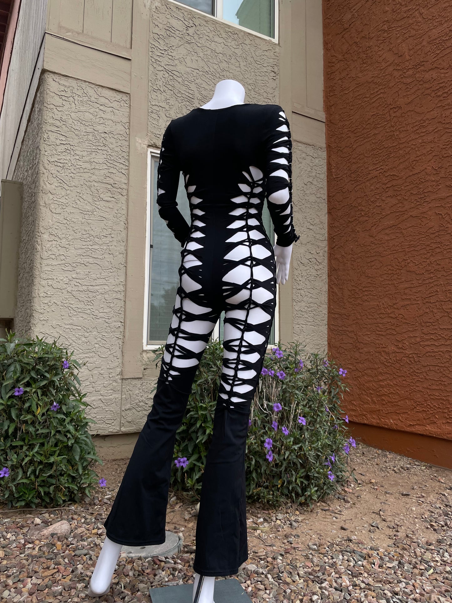 NEW Black Flared Flowsuit  (MADE TO ORDER)