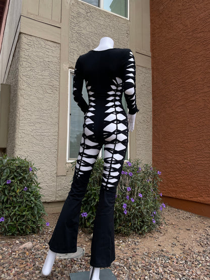 NEW Black Flared Flowsuit  (MADE TO ORDER)