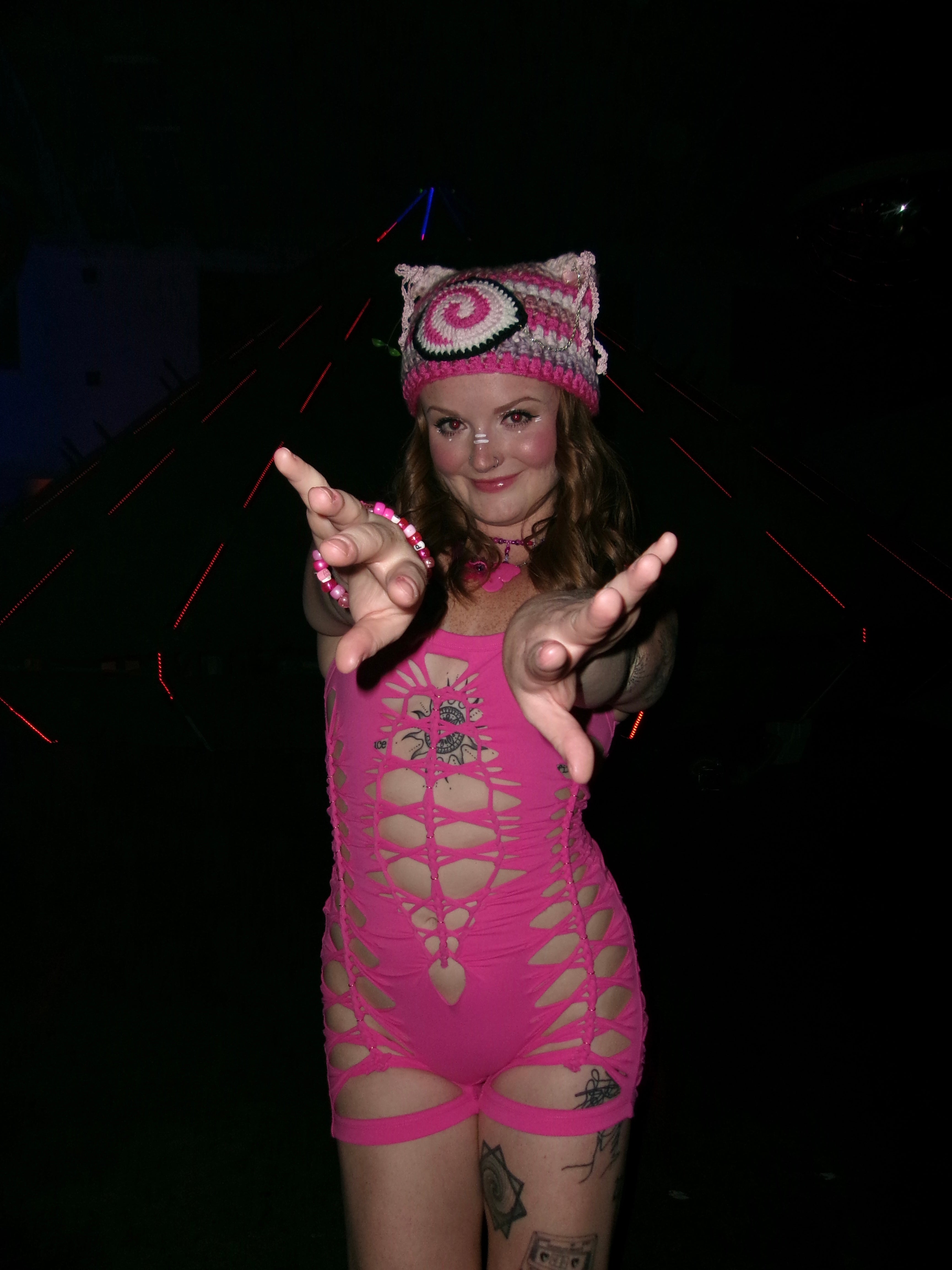 Hot Pink Short Flowsuit (READY TO SHIP)