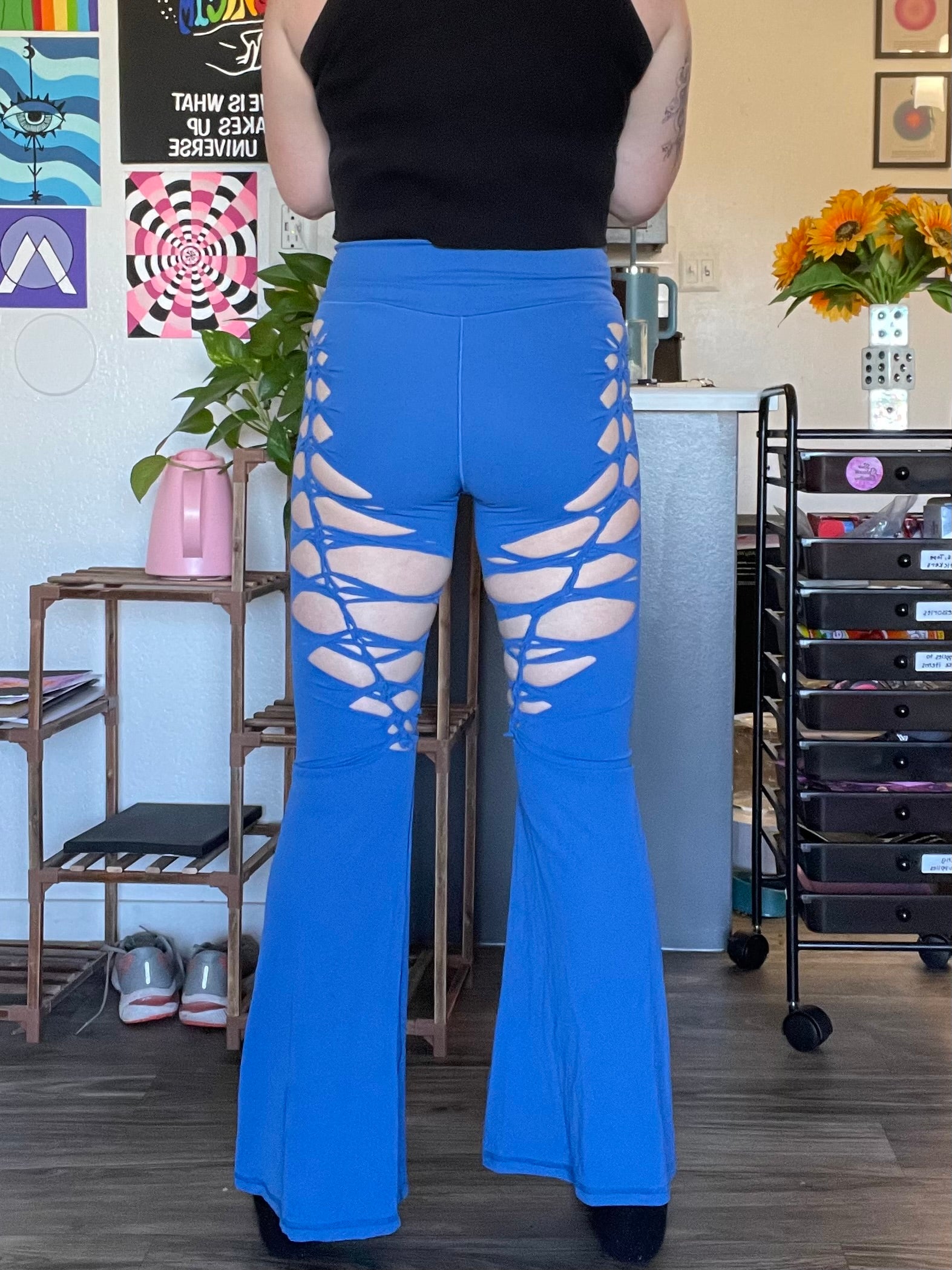 Blue Luna Flared Yoga Pants (MADE TO ORDER)