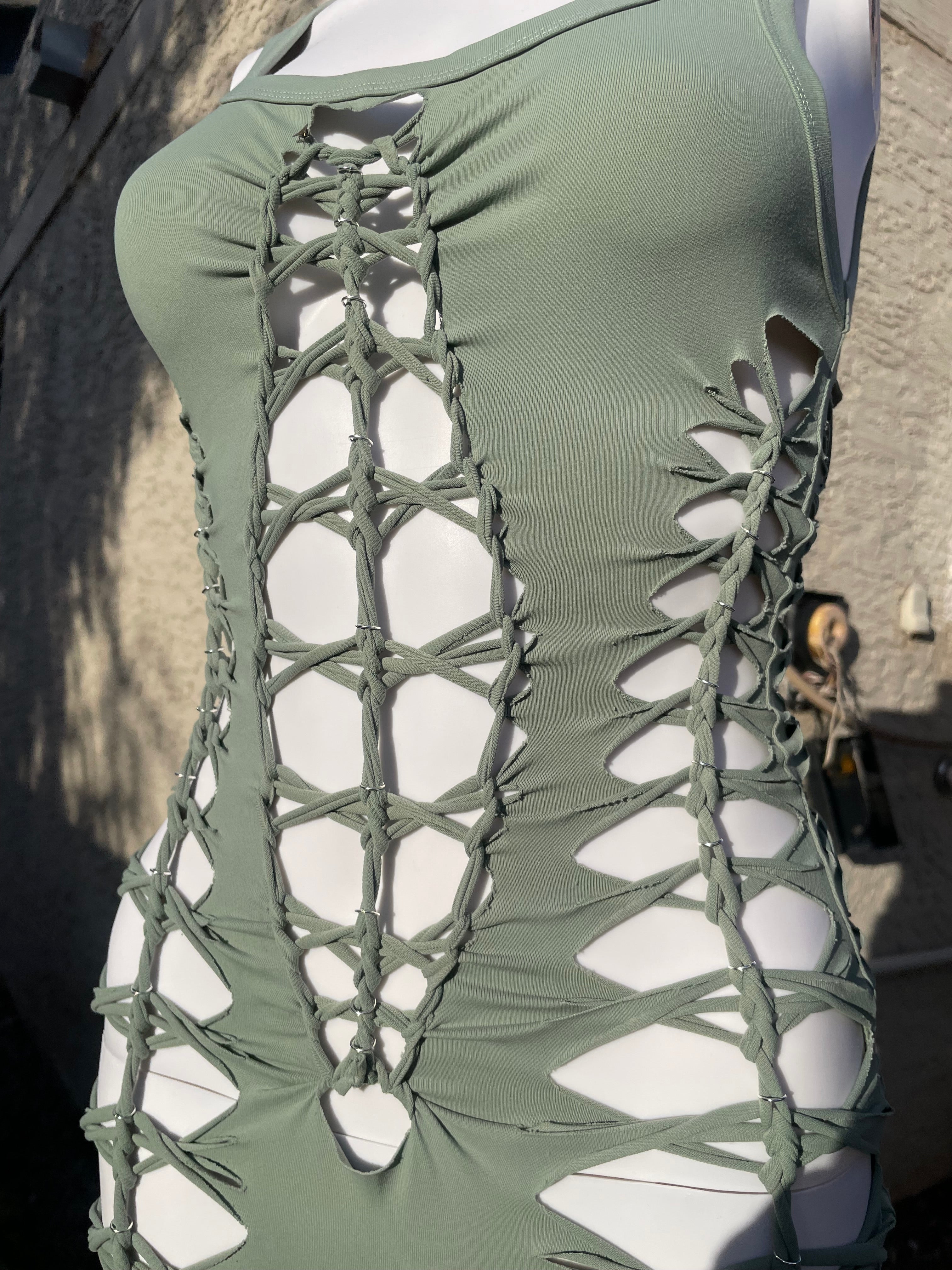 Sage Green Short Flowsuit (READY TO SHIP)