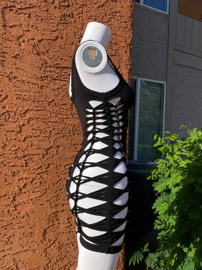 Black Short Flowsuit (MADE TO ORDER)