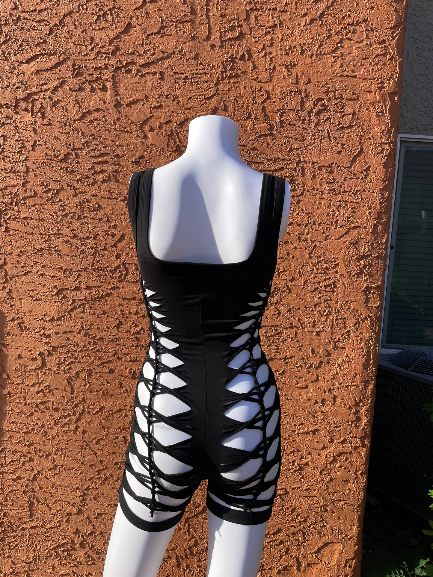 Black Short Flowsuit (MADE TO ORDER)