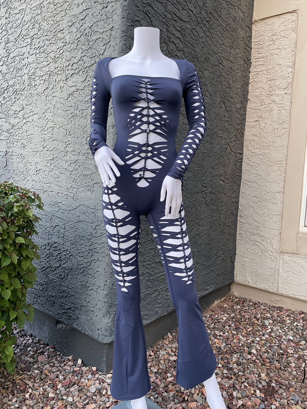 Navy Flared Flowsuit (MADE TO ORDER)