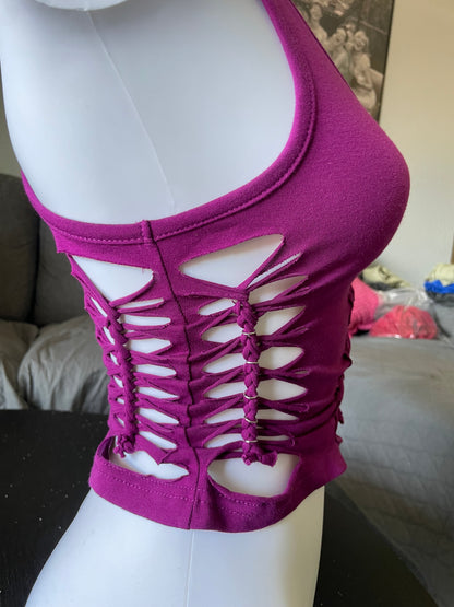 Purple Racerback Tank (READY TO SHIP)