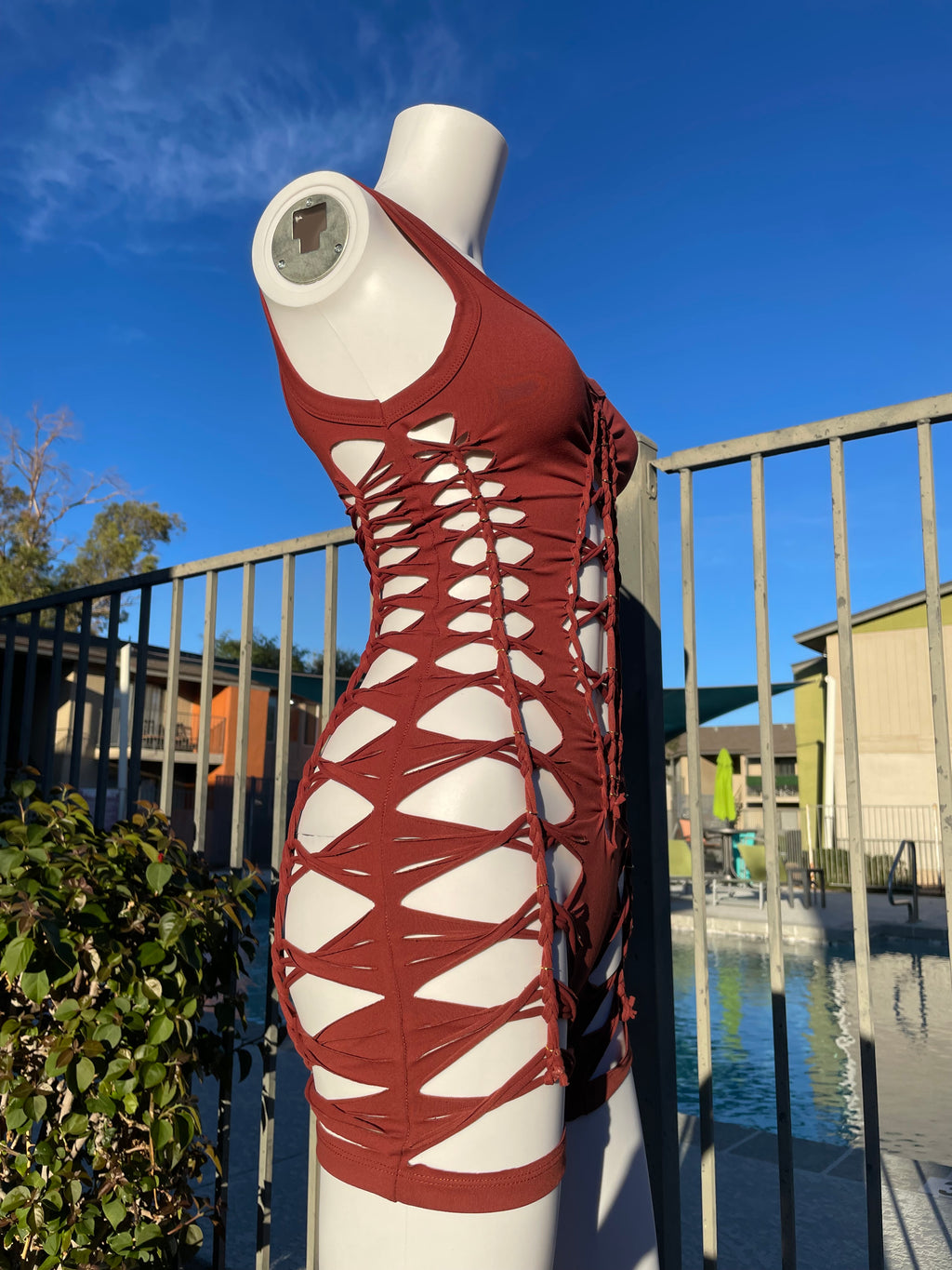 Brown Short Flowsuit (READY TO SHIP)