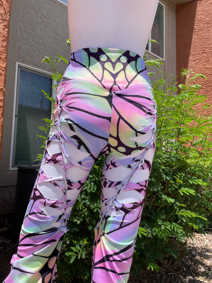 ‘Butterfly’ Slit-Weave Yoga Pants (MADE TO ORDER)
