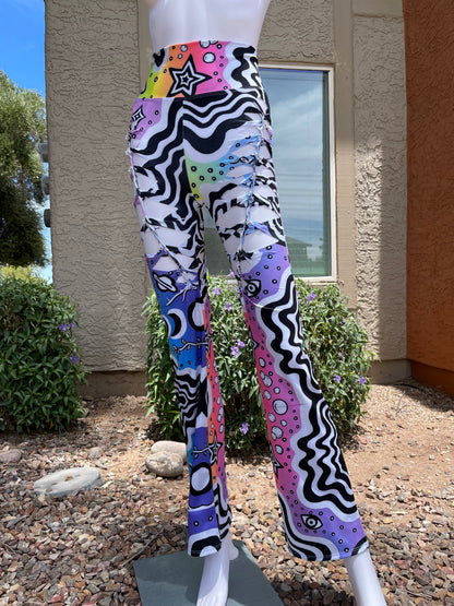 ‘Melt’ Slit-Weave Yoga Pants (MADE TO ORDER)