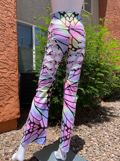 ‘Butterfly’ Slit-Weave Yoga Pants (MADE TO ORDER)