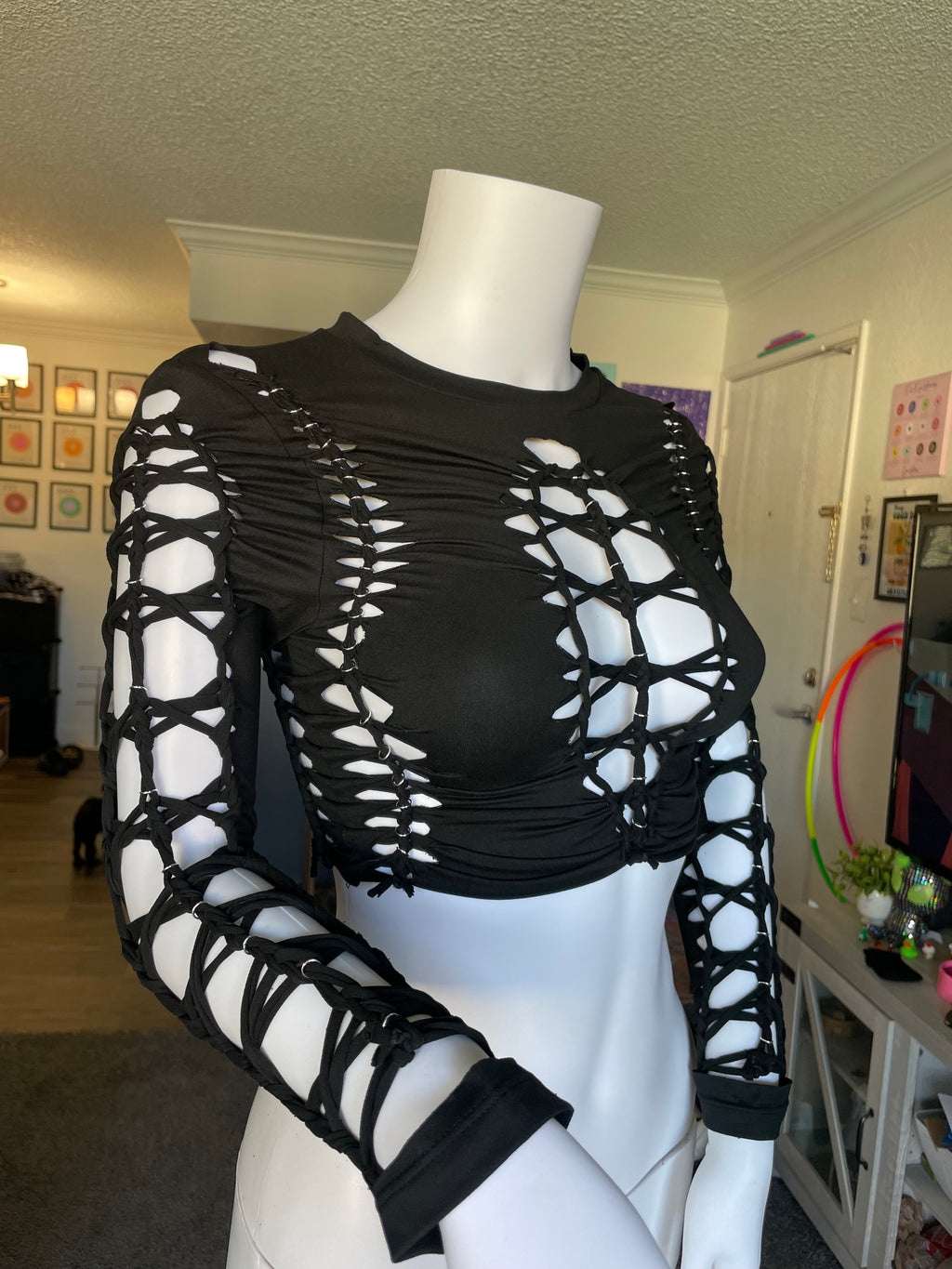 Black Long-Sleeve Top (MADE TO ORDER)