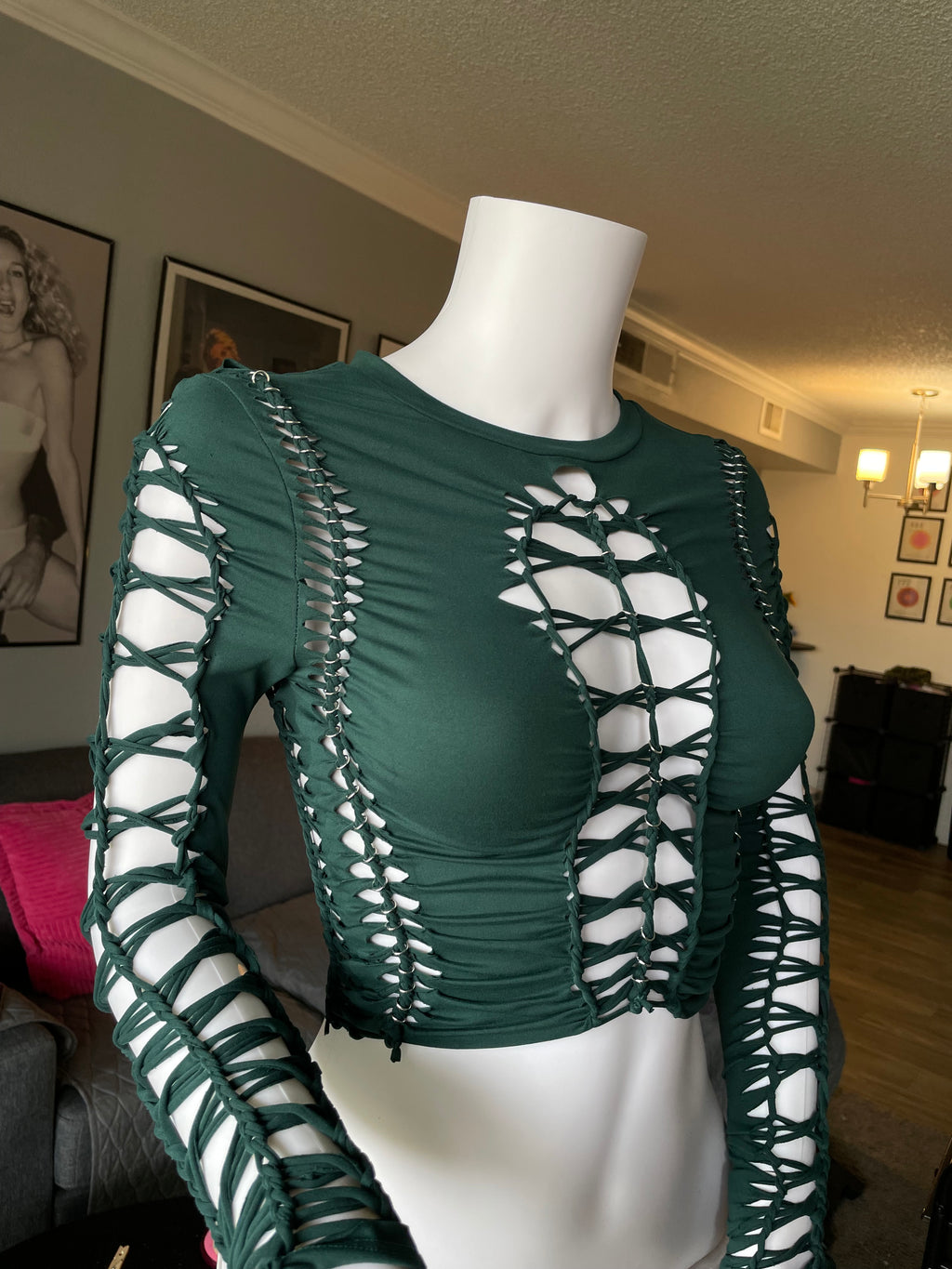 Forest Green Long-Sleeve Top (MADE TO ORDER)