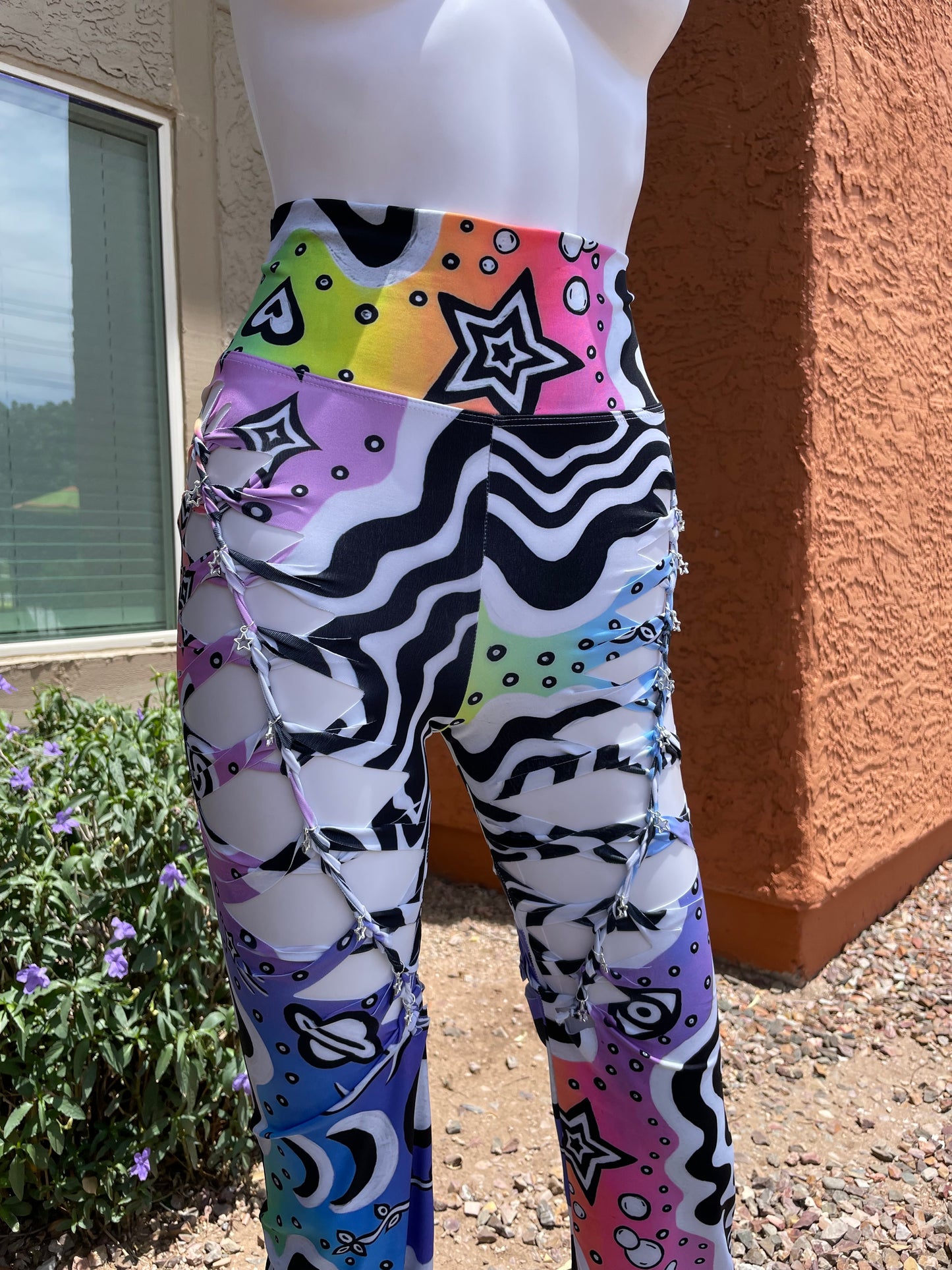 ‘Melt’ Slit-Weave Yoga Pants (MADE TO ORDER)