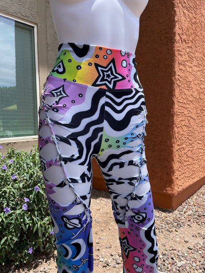 ‘Melt’ Slit-Weave Yoga Pants (MADE TO ORDER)