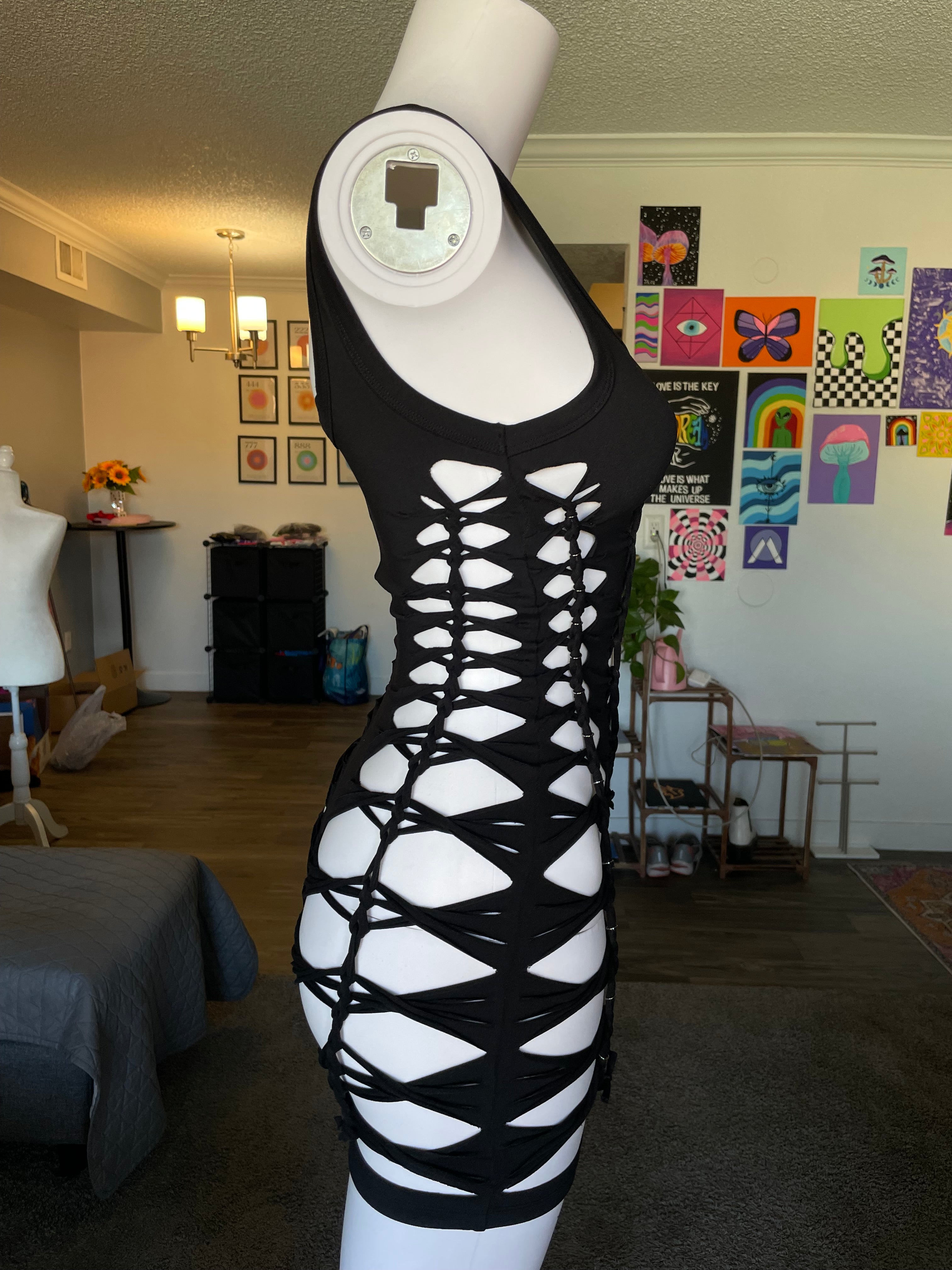 Black Short Flowsuit (MADE TO ORDER)