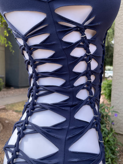 Navy Short Flowsuit (READY TO SHIP)