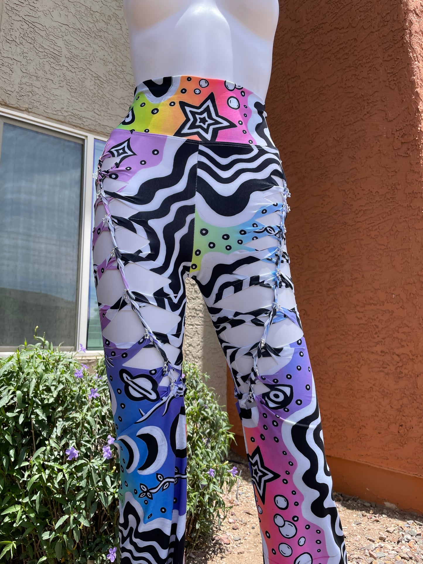 ‘Melt’ Slit-Weave Yoga Pants (MADE TO ORDER)