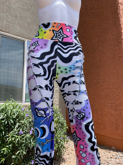 ‘Melt’ Slit-Weave Yoga Pants (MADE TO ORDER)